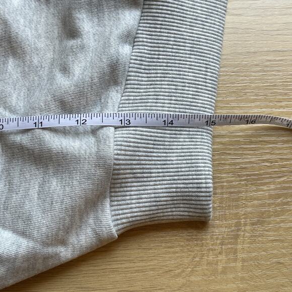 NWT Revolve x WeWoreWhat Women Extra Size Small Gray Crop Fleece Half Zip Hoodie - Picture 7 of 7